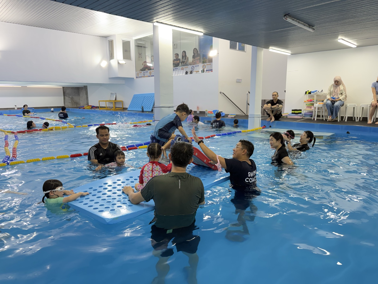 Skywhale Puchong Jaya heated indoor swimming pool during class